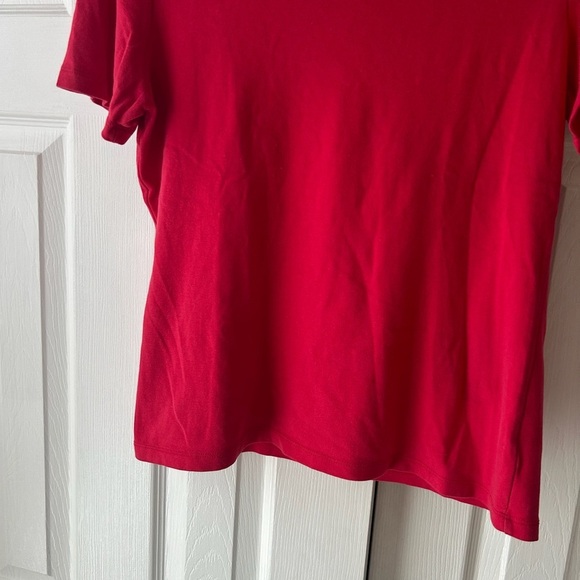 Croft & Borrow Women’s Stretch Red Breathable T-Shirt Sz Medium - Picture 4 of 6